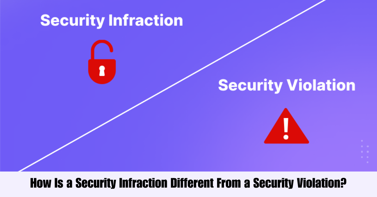 How Is a Security Infraction Different From a Security Violation?