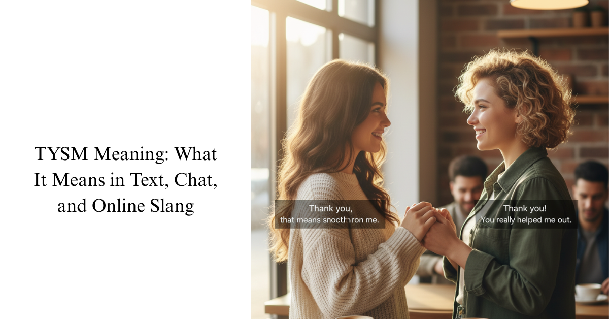 TYSM Meaning: What It Means in Text, Chat, and Online Slang