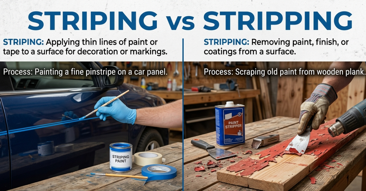 Striping vs Stripping: What’s the Difference?