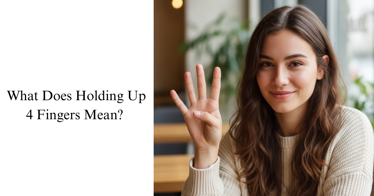 What Does Holding Up 4 Fingers Mean? A Complete Guide